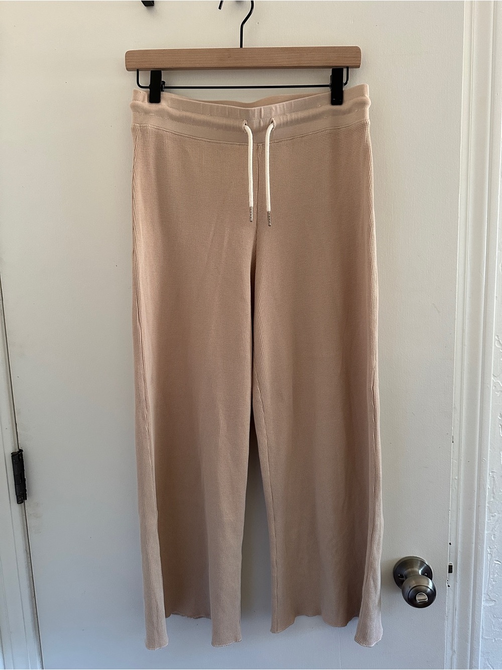 MATE the Label Wide-Leg Waffle Lounge Pants